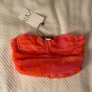 Zara Strapless Crop Top